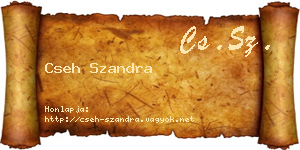 Cseh Szandra névjegykártya